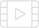 A graphical icon that symbolizes photography and video design